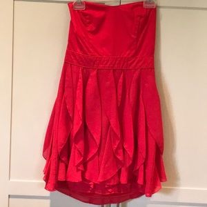Flirty and fun strapless cocktail dress